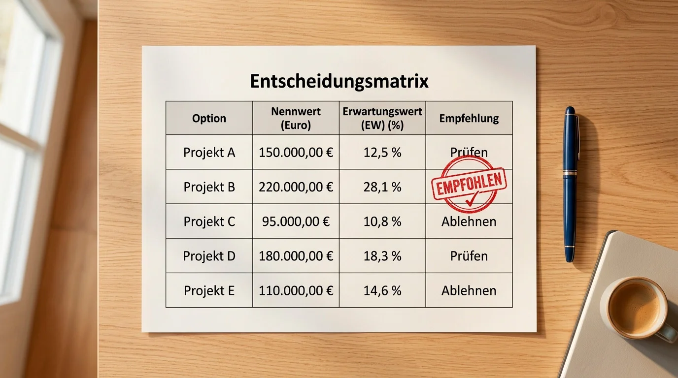Schwellenwert-Analyse für die mathematische Bonusbewertung