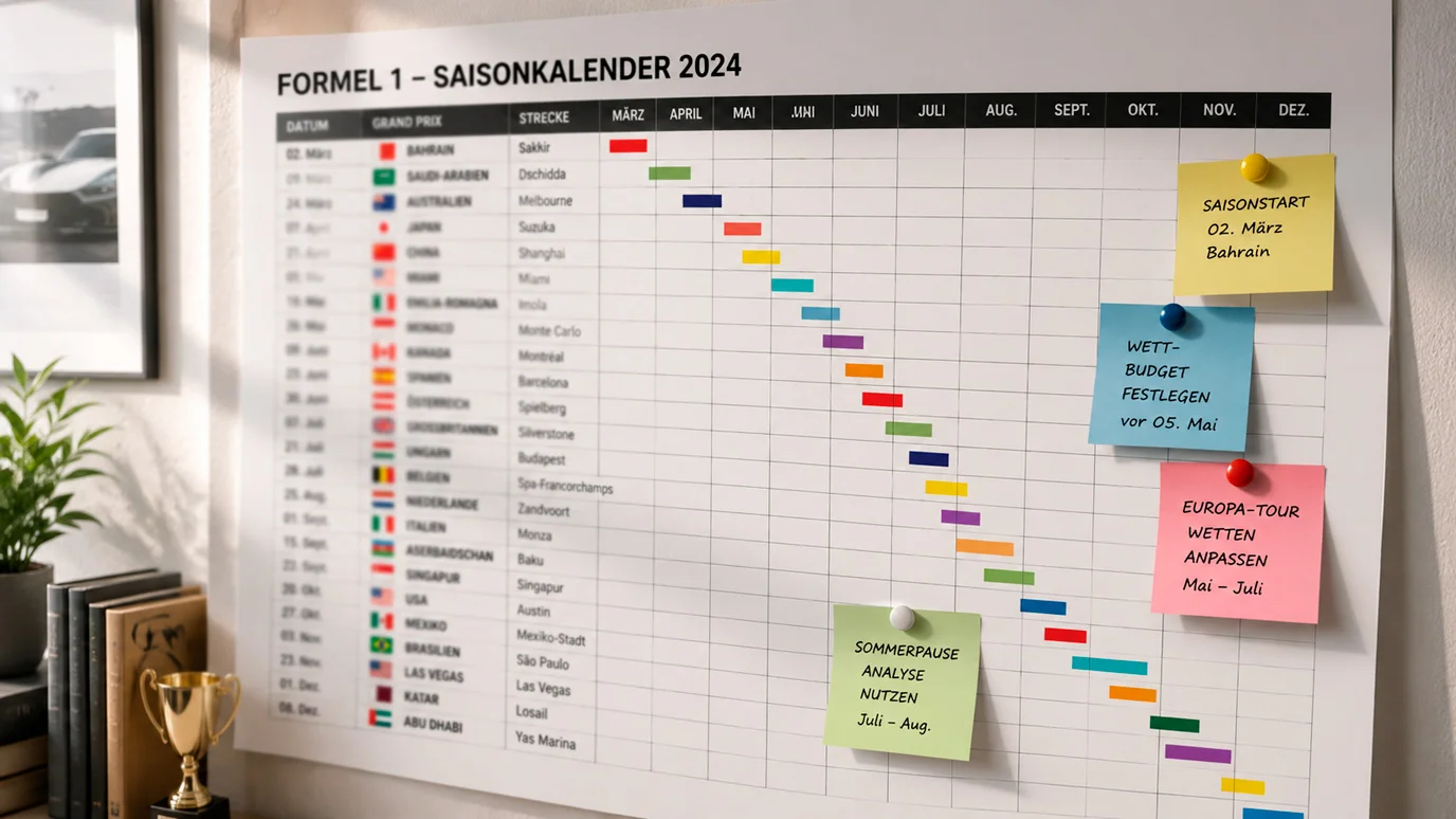 Langzeitwetten auf die F1-Meisterschaft über die Saison planen