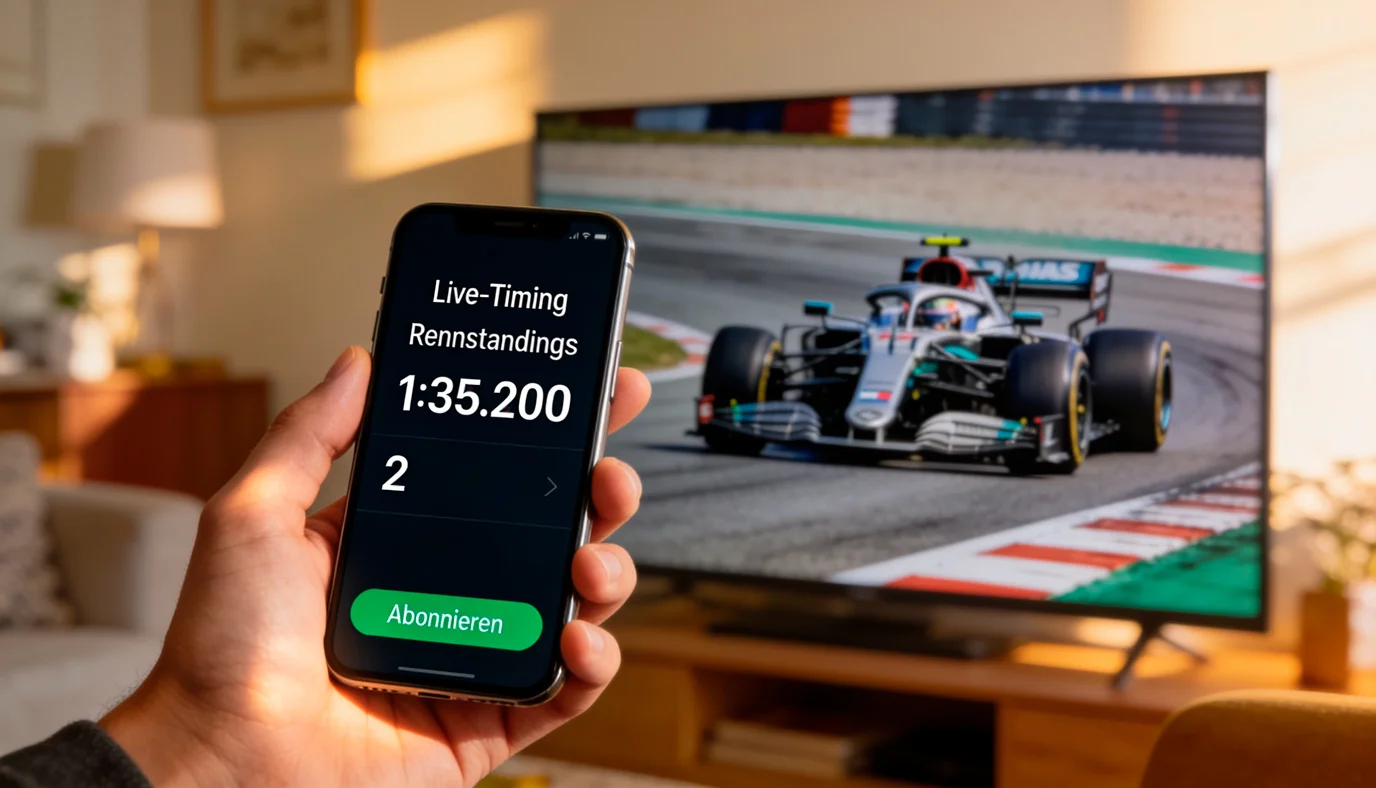 F1 Live-Wetten auf dem Smartphone während eines Grand Prix