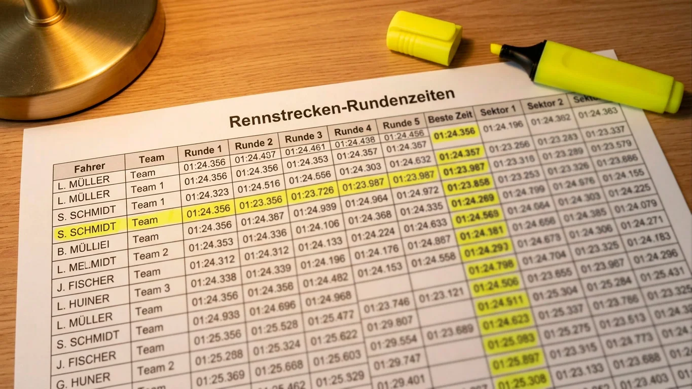 Longrun-Pace-Analyse aus den F1-Wintertests auswerten