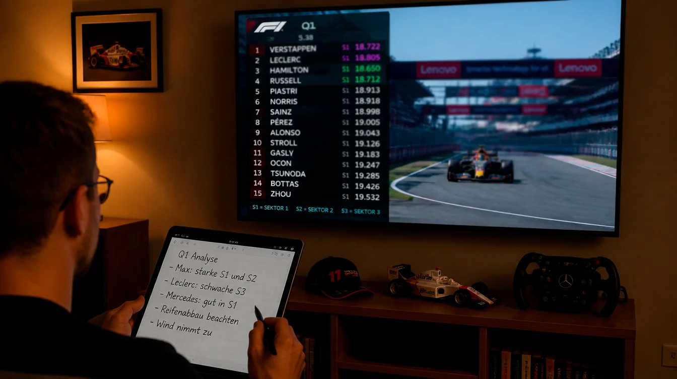 Qualifying-Sektorzeiten als Grundlage für F1-Wetttipps
