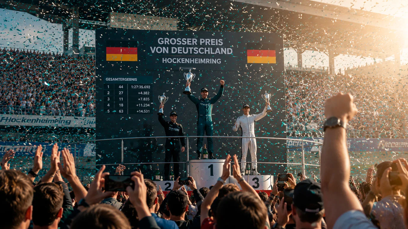 Formel-1-Podium nach einem Grand Prix als Grundlage von Sieg- und Podiumswetten