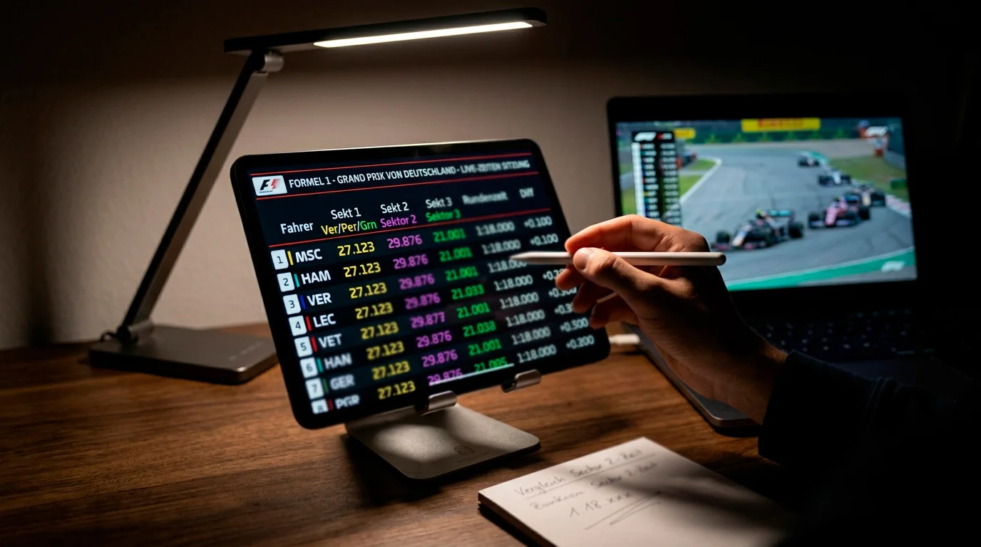 F1-Sektorzeiten und Live-Timing-Daten für Echtzeitanalyse