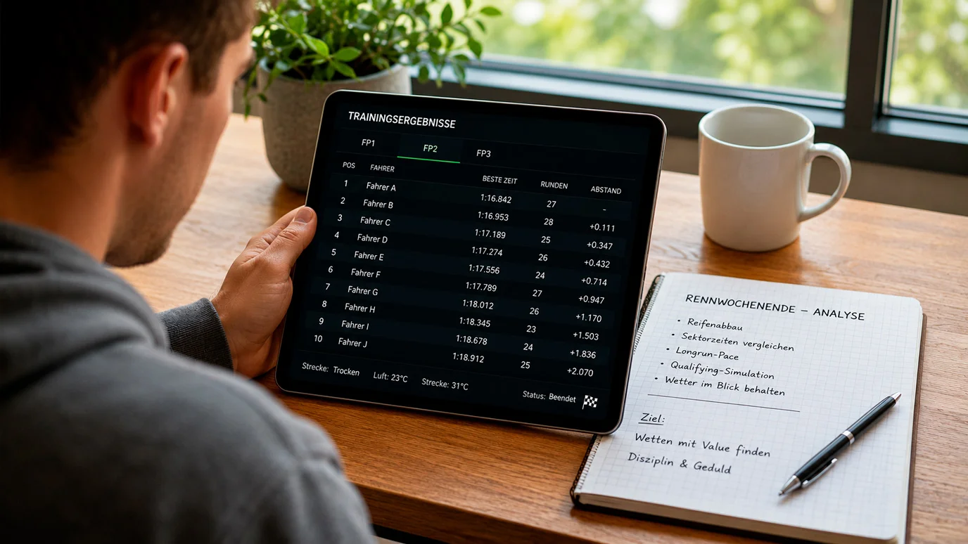 Vorbereitung auf den ersten F1-Tipp mit Datenanalyse