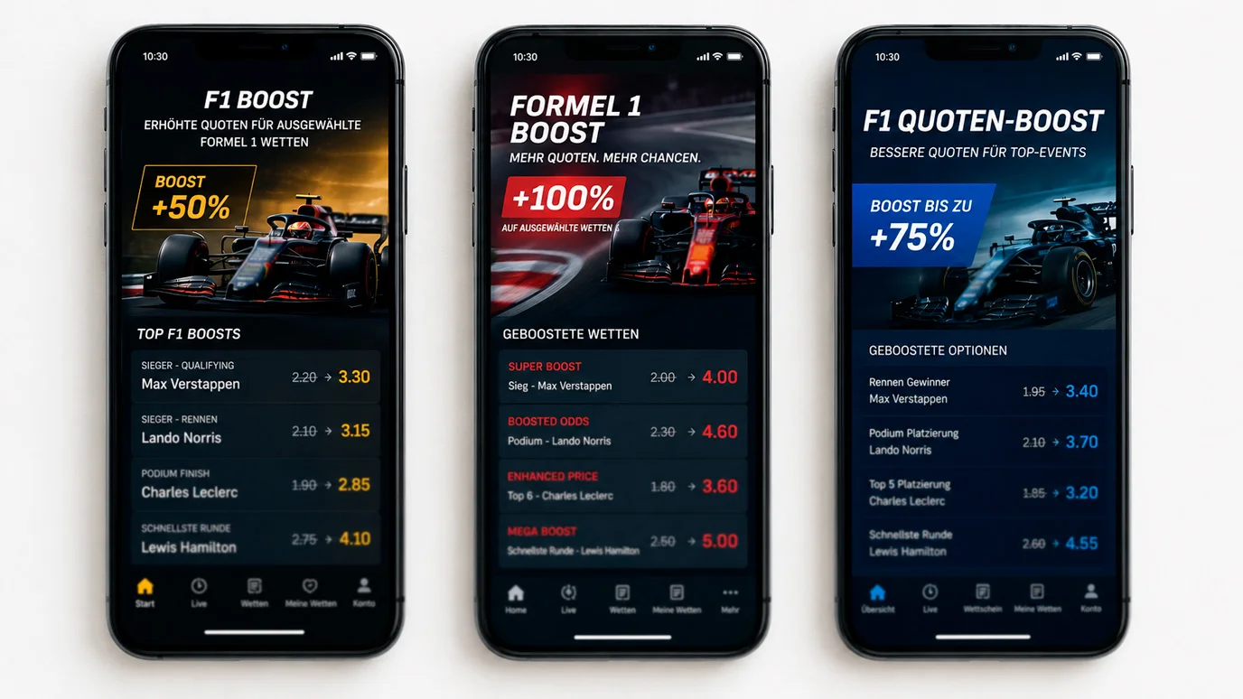 Quotenboost-Vergleich am Freitag vor dem Grand Prix
