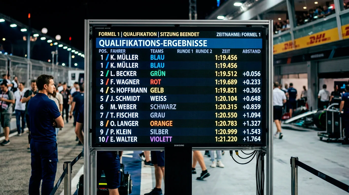 Qualifying-Wettmärkte bei F1 im Überblick und Vergleich