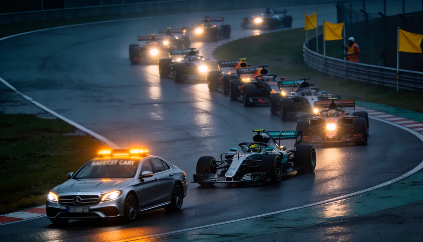Quotenverschiebung während einer Safety-Car-Phase beim F1-Rennen