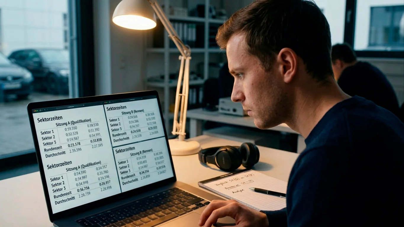 Sektordaten und Trainingszeiten für Qualifying-Tipps analysieren